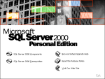 SQl server 2000 personal edition
