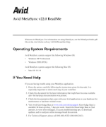 Avid Metasync Manager Publisher v22.0