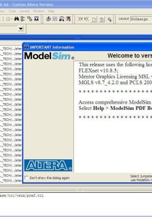 Modelsim Special Edition v5.4