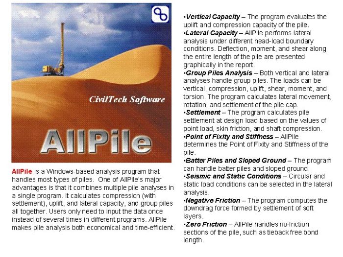 civiltech allpile V6.2E
