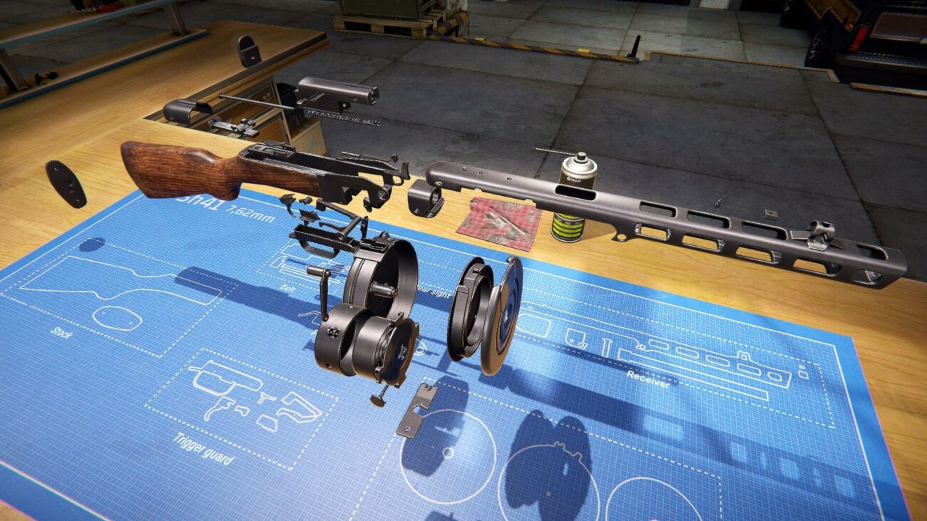 صحنه ای از محیط بازی Gunsmith Simulator